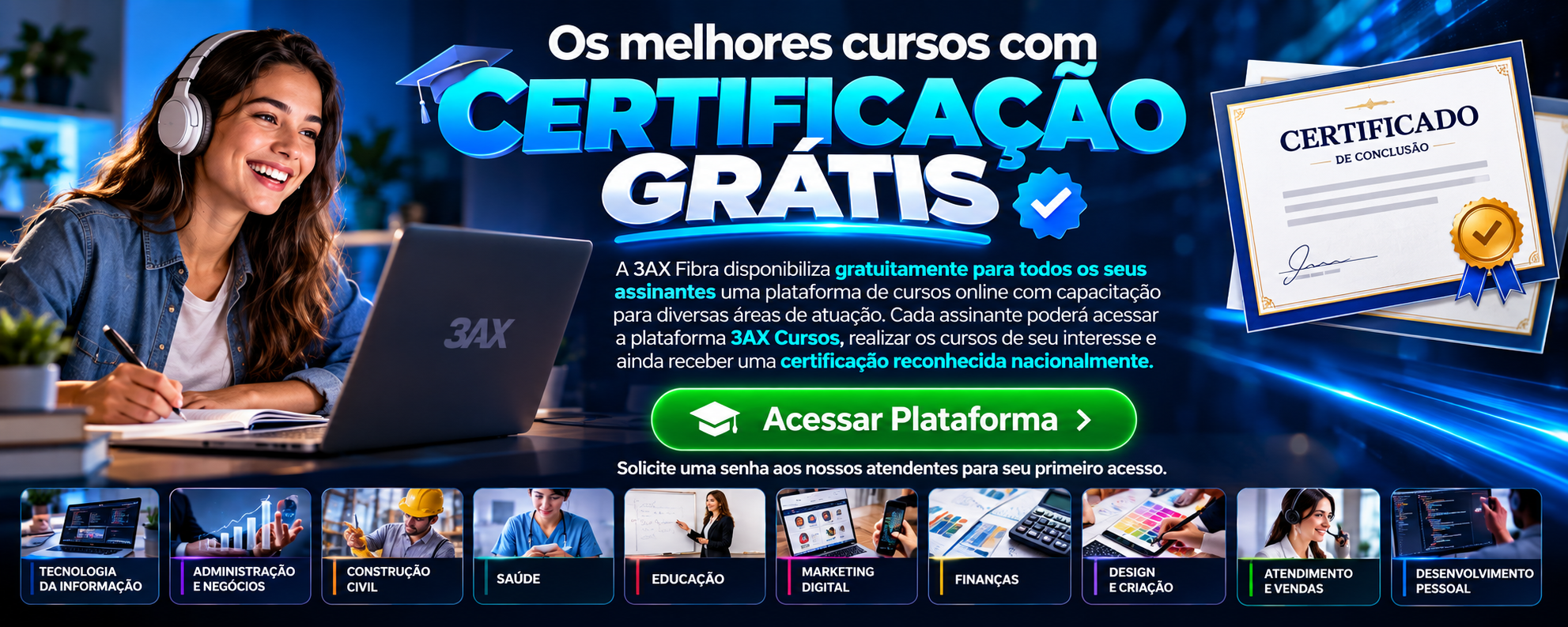 Cursos com Certificação Grátis