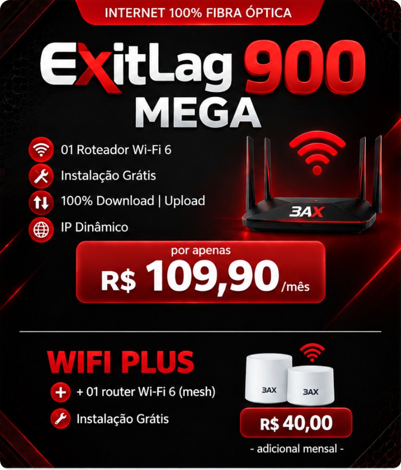 Plano ExitLag 900 Mega